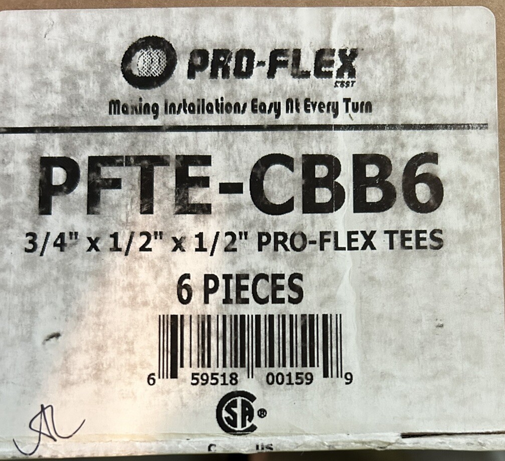 Pro-flex PFTE-CBB6 3/4”x1/2”x1/2” CSST Tee