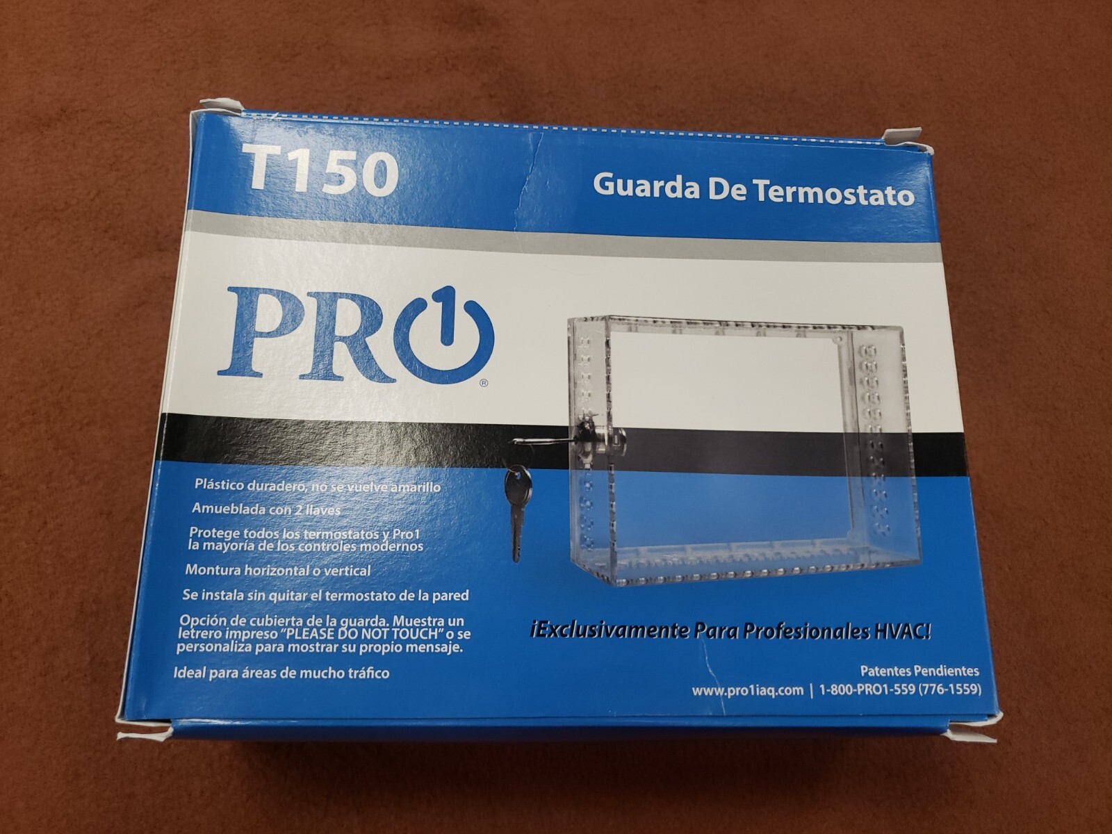 Pro1 Iaq T150 Plastic Clear Thermostat Guard Brand New with Lock and Key