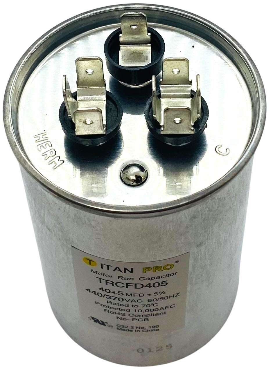 Titan Pro TRCFD405 Run Capacitor 40+5 MFD 440/370V