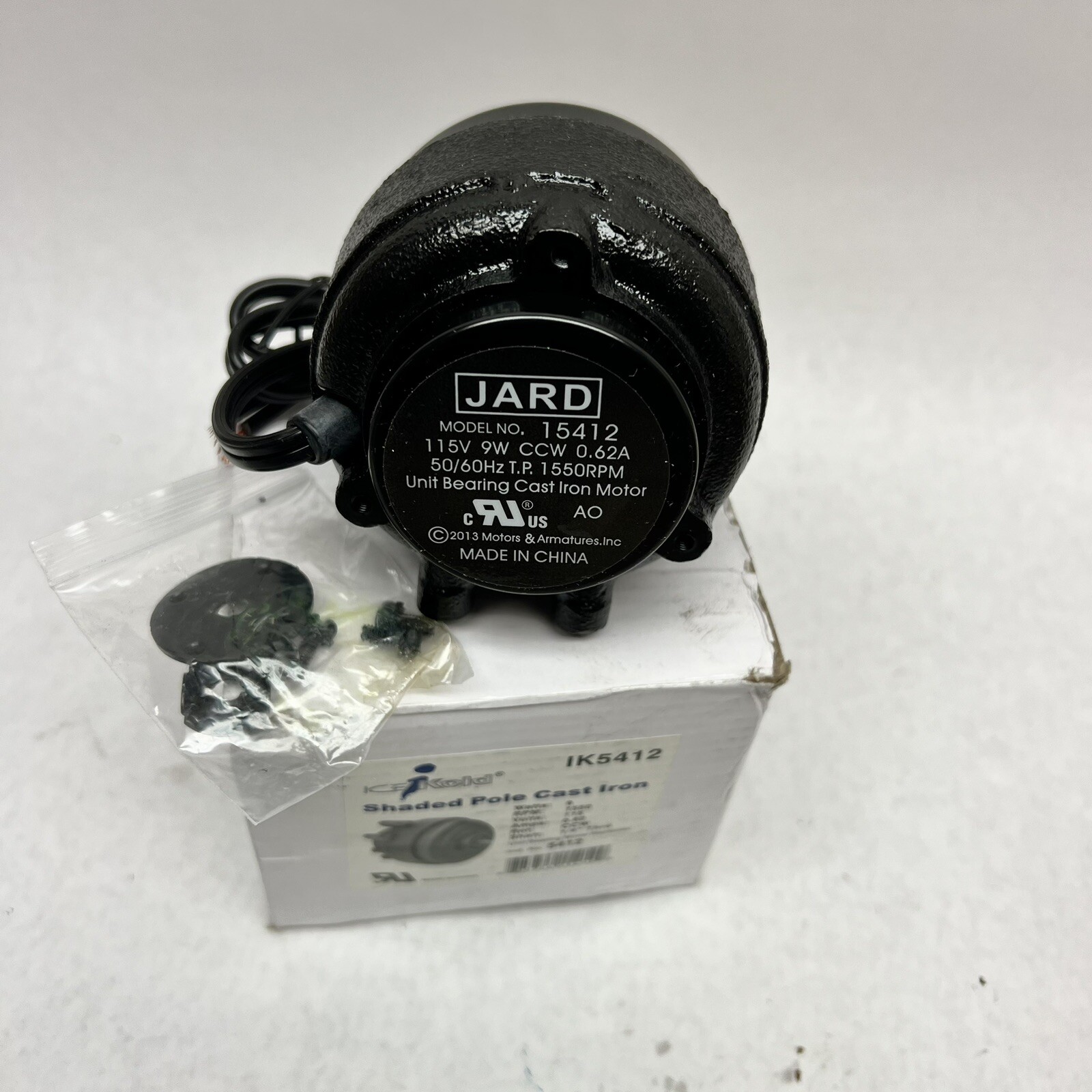 IK5412 SHADED POLE CAST IRON 1/4 RPM -1550