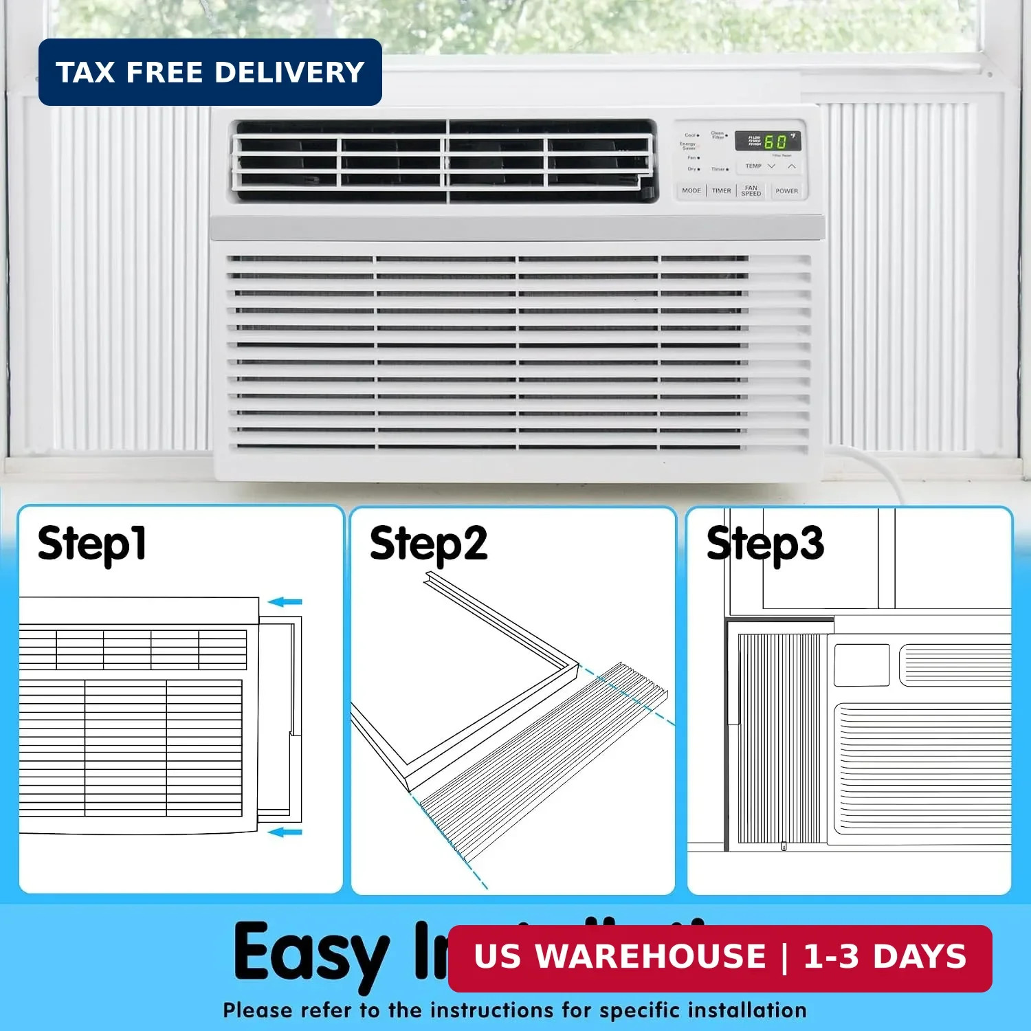 Air Jade Window Air Conditioner Side Panels with Frame, Adjustable AC Side Panel