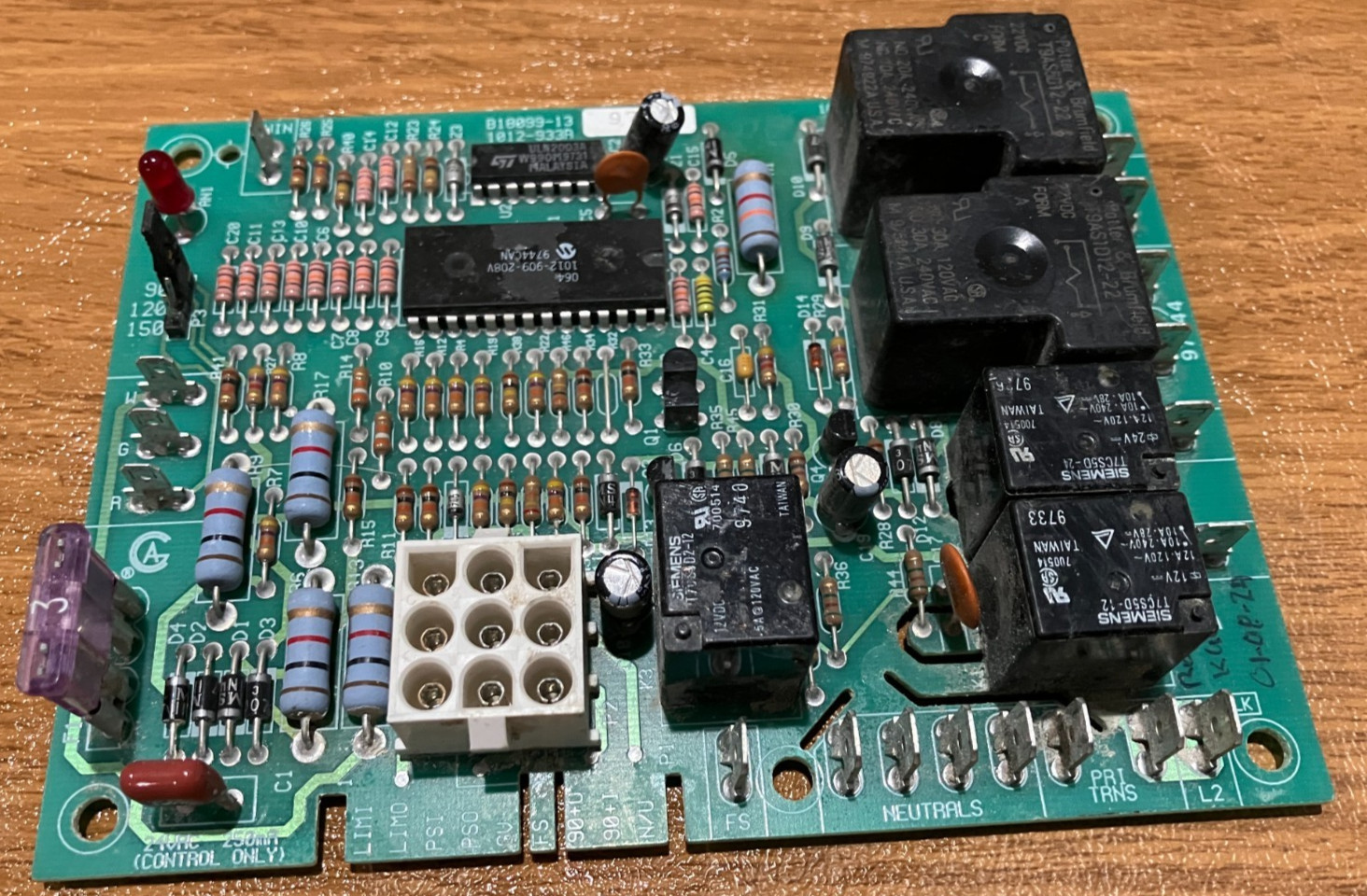 UTEC 1012-933A Furnace Circuit Board – FULLY TESTED ON CUSTOM IFC TEST FIXTURE