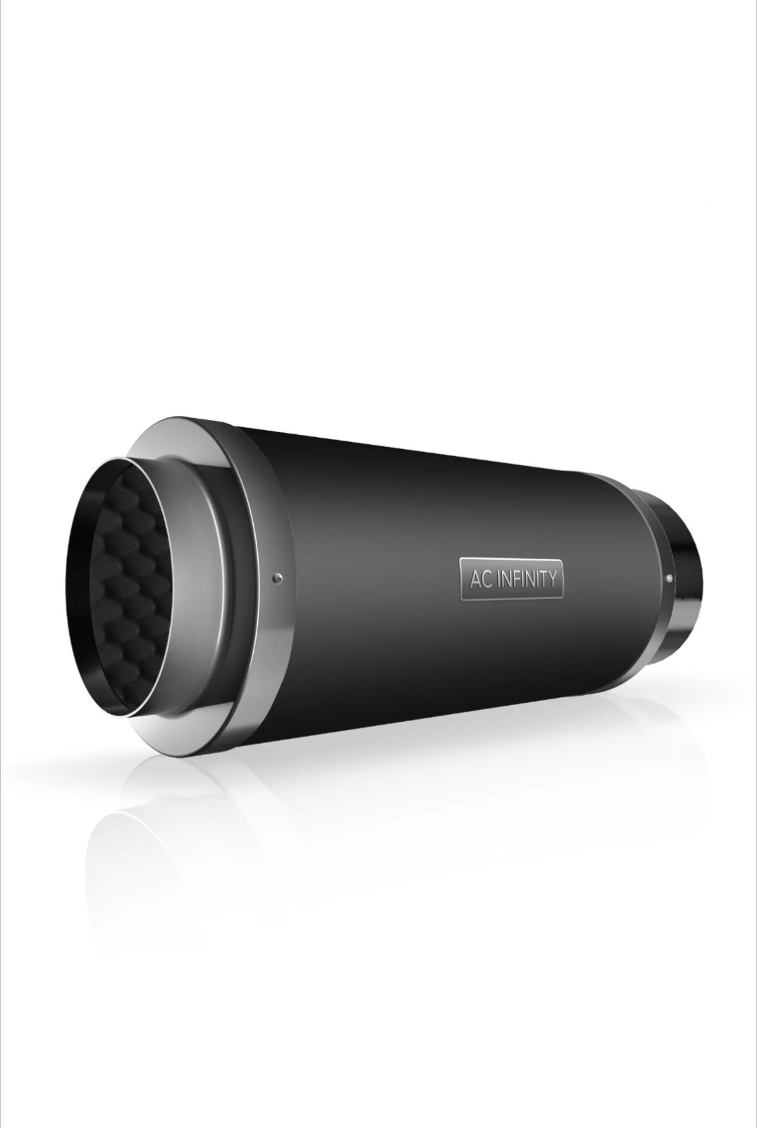 AC Infinity Duct Fan Silencer, 8” Noise Reduction Muffler for Hydroponics System