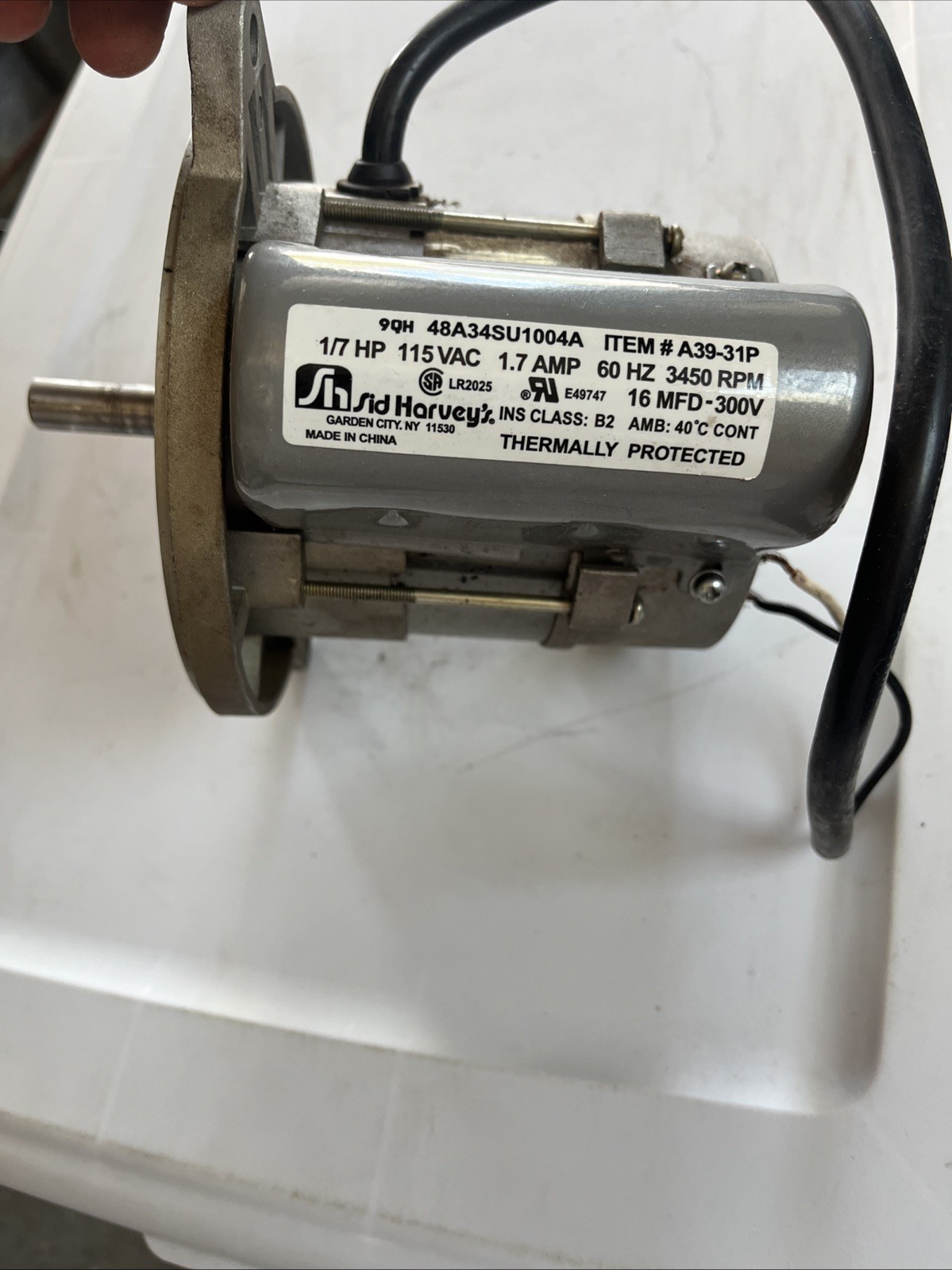 Sid Harvey’s PSC Oil Burner Motor A39-31P 48A34SU1004A