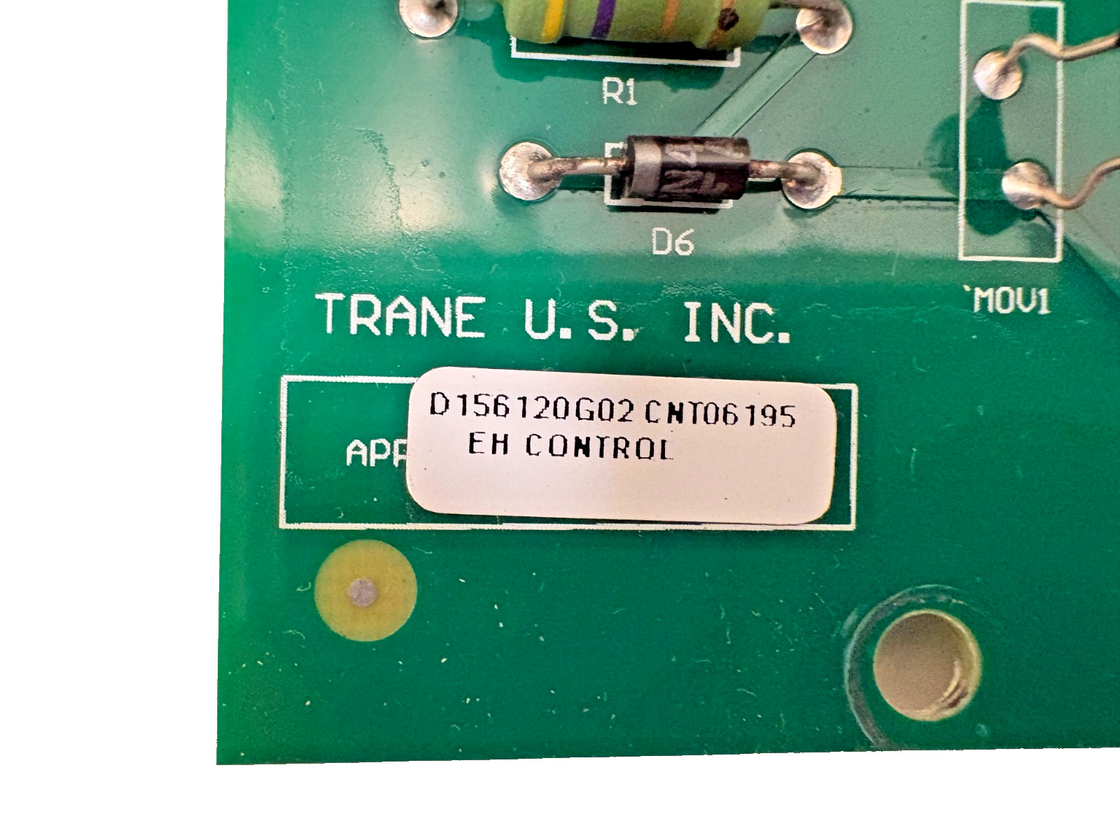 Trane American Standard D156120G02 CNT06195 Control Board (116413884401) Zettler