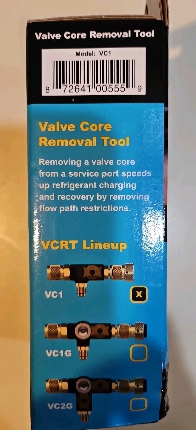 New FIELDPIECE 1/4″ SINGLE VALVE CORE REMOVAL TOOLVC1 Fast Shipping 800 Psi