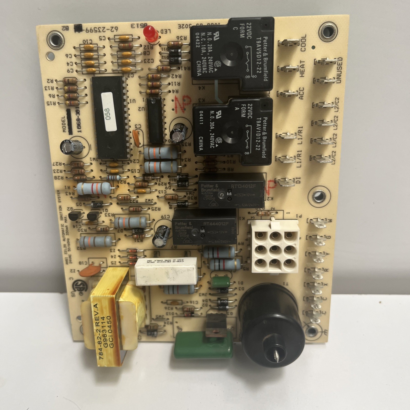 RHEEM RUDD FURNACE CONTROL CIRCUIT BOARD 62-23599-02 Utec 1068-301 OEM