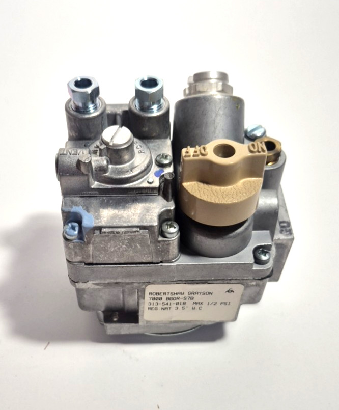 ROBERTSHAW 700-804 Gas Valve, 3/4 in, Natural Gas 6KXF6