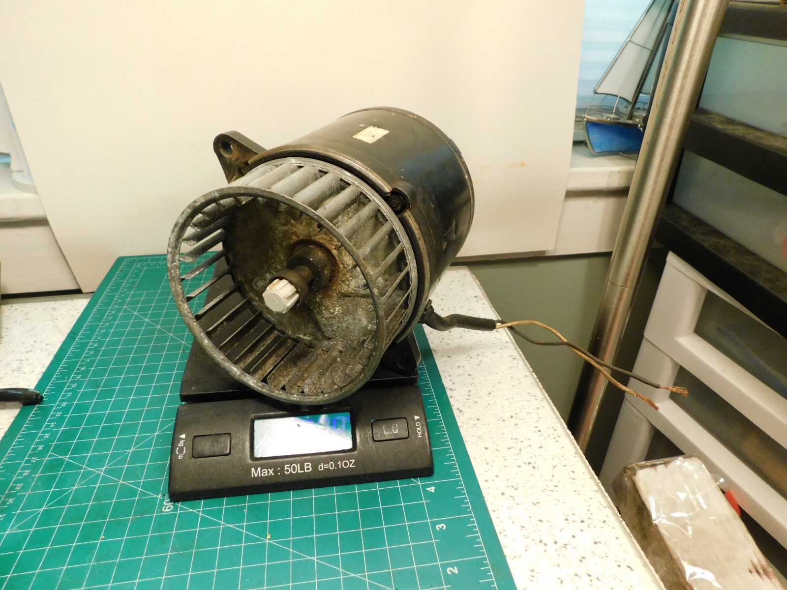 Marathon .14hp 115v 3450rpm 60hZ Type SS Code V 1-Phase Motor w/Fan Tested