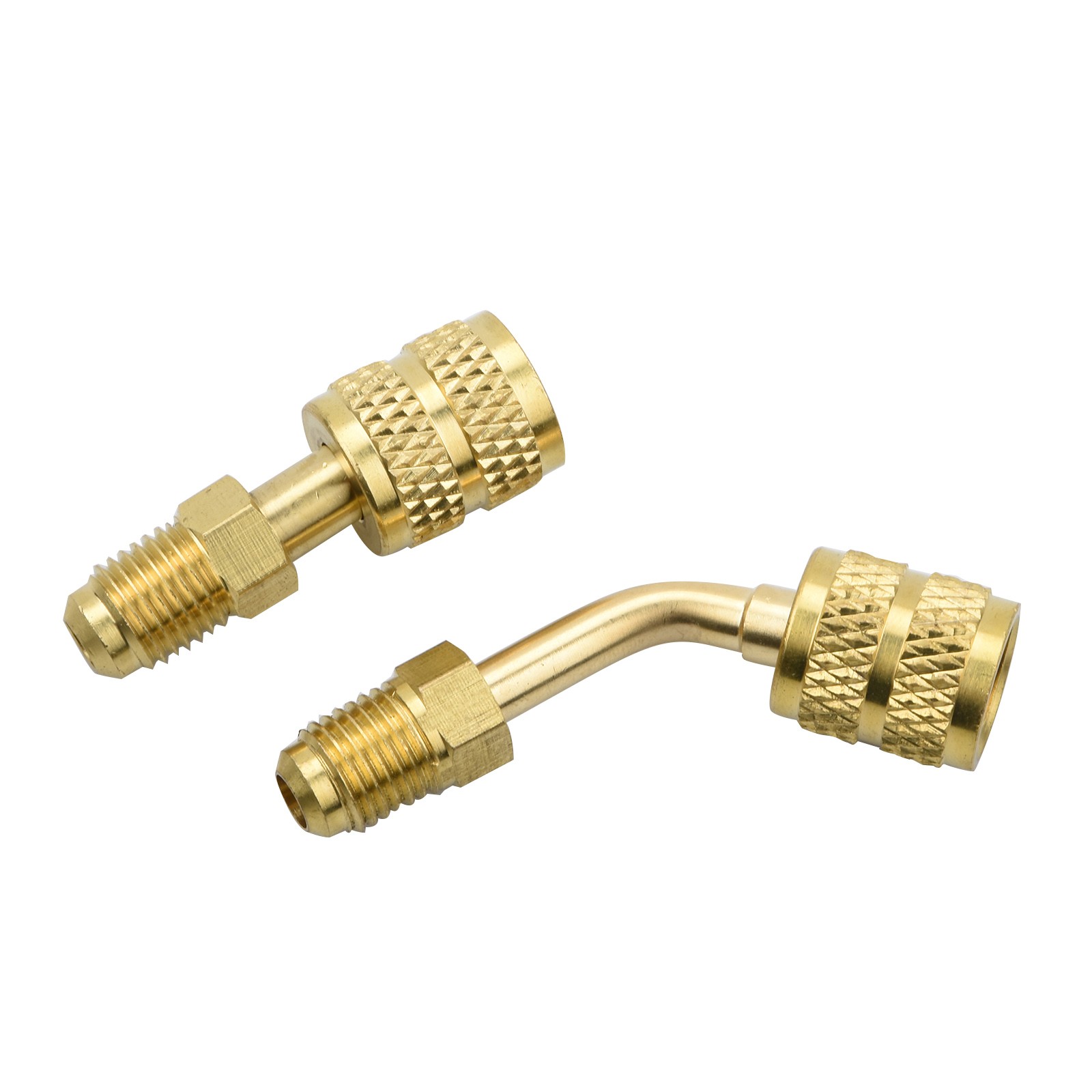 R410A Adapter 5/16 Female to 1/4 Male Flare Brass for Mini Split Vacuum Pump