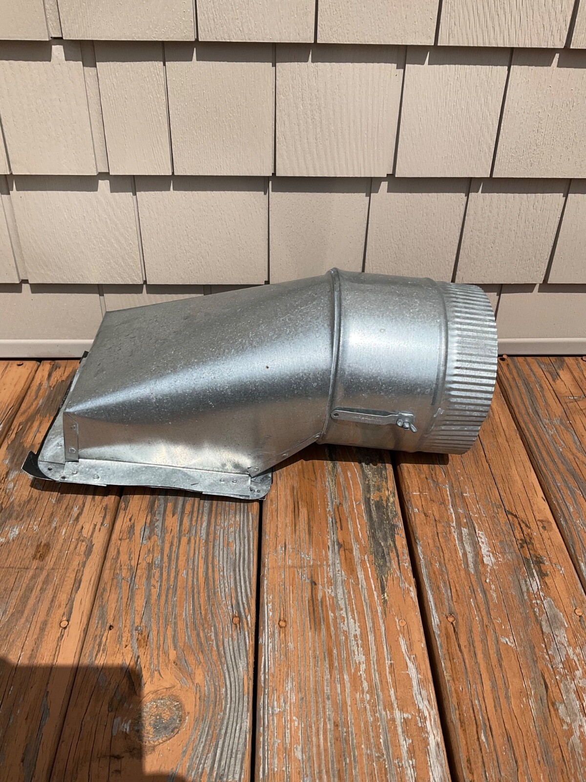 HVAC Duct 7” round stick on top take off with damper