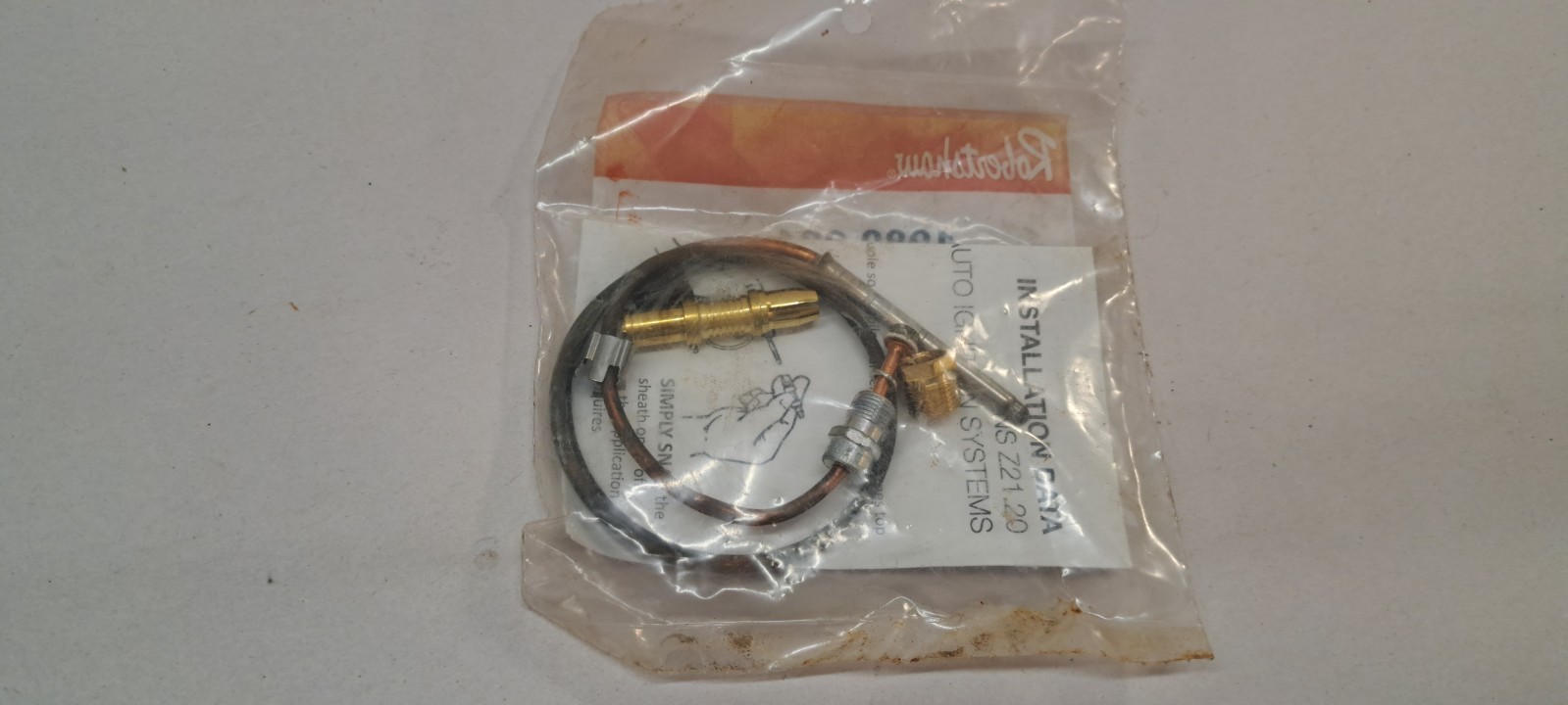 ROBERTSHAW 1980-024 Thermocouple, 24 in Cable, 25 to 30mV 12Z426