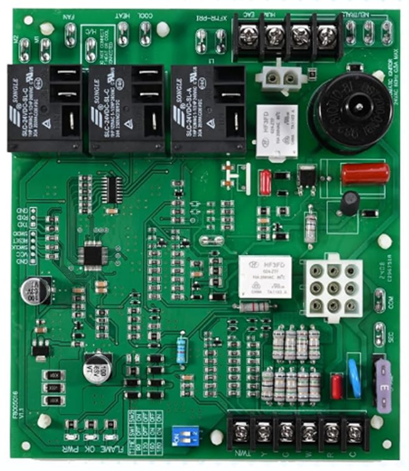 Furnace Control Board 62-24140-02 1028-928 24V/115V for Rheem/Protech Furnace