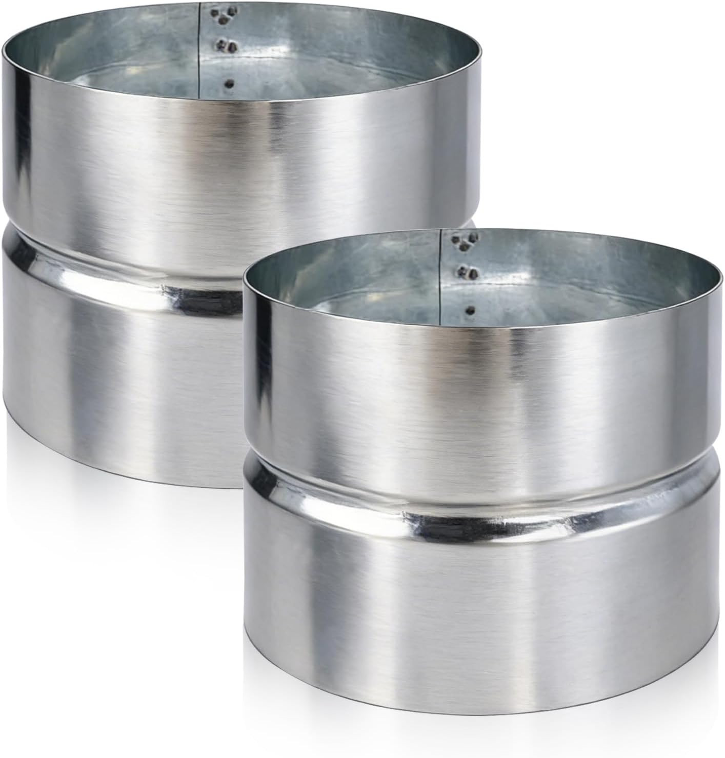 4 Inch Galvanized Metal Vent Duct Connector，Dryer Pipe Connection for Metal Drye