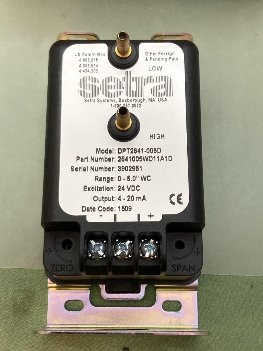 NEW SETRA DPT2641-005D 2641005WB11A1D Pressure Transducer