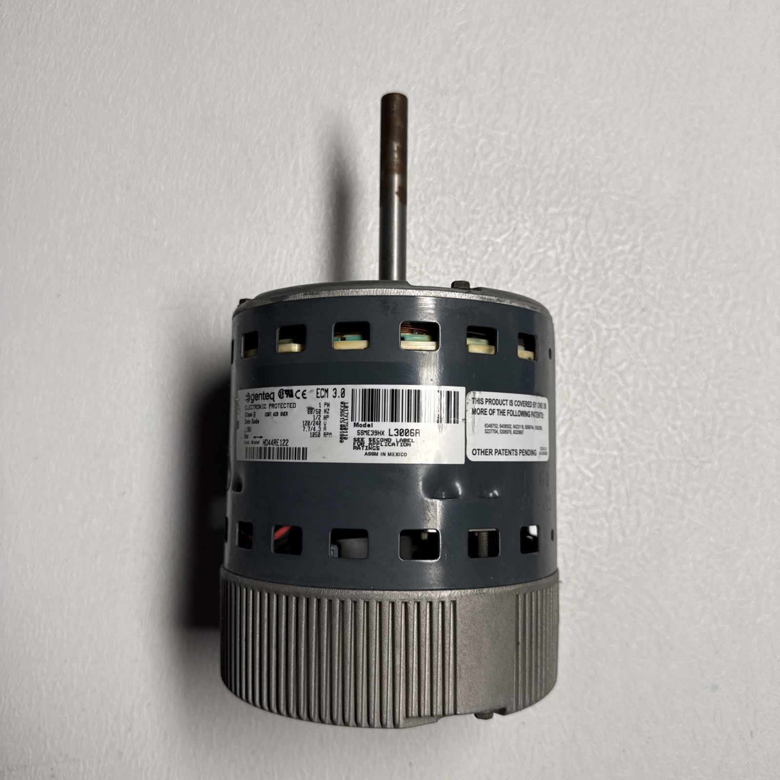 GE Genteq ECM 1/2 HP Blower Motor 5SME39HXL3006A for HD44RE122, HK44EA123
