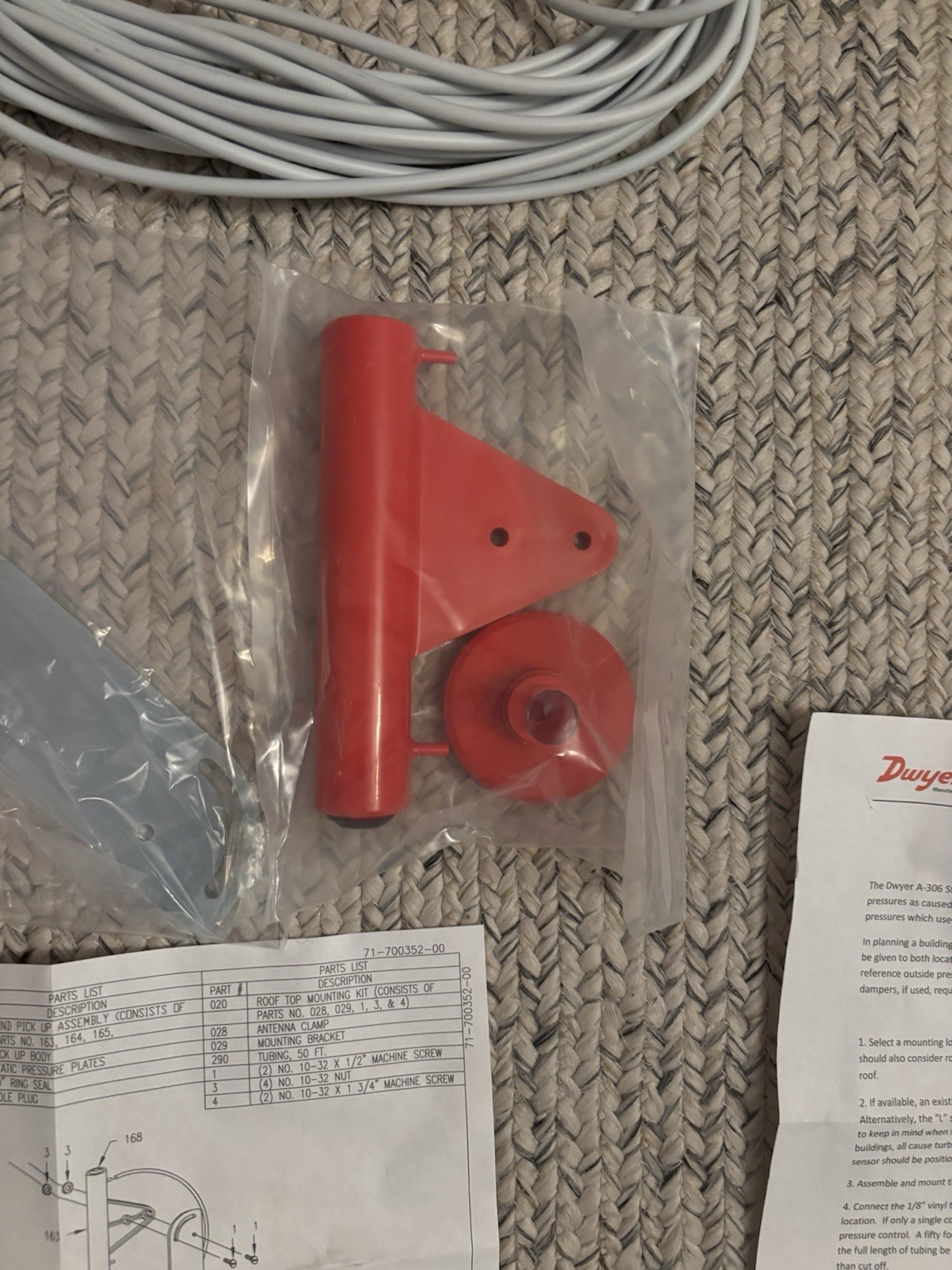 Dwyer A-306-K Outdoor Air Static Pressure Kit New In Box