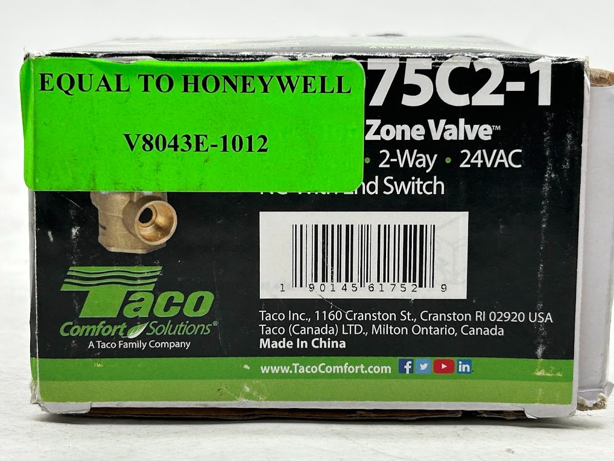 Taco 3/4 in. QuickTop Zone Valve (QT075C2-1)