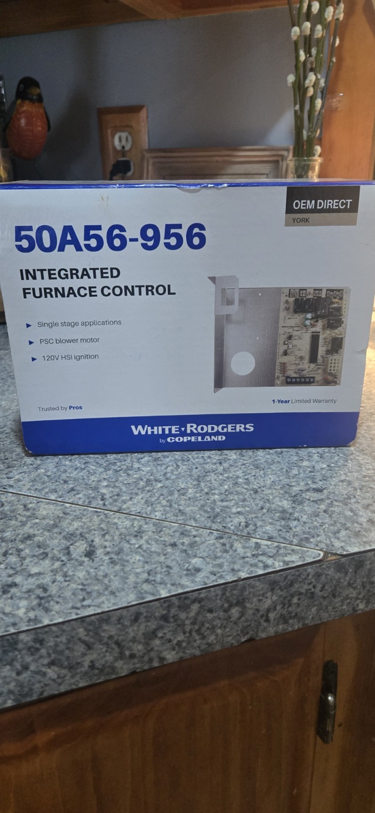White Rodgers Emerson 50A56-956 Furnace Control Board Open Box
