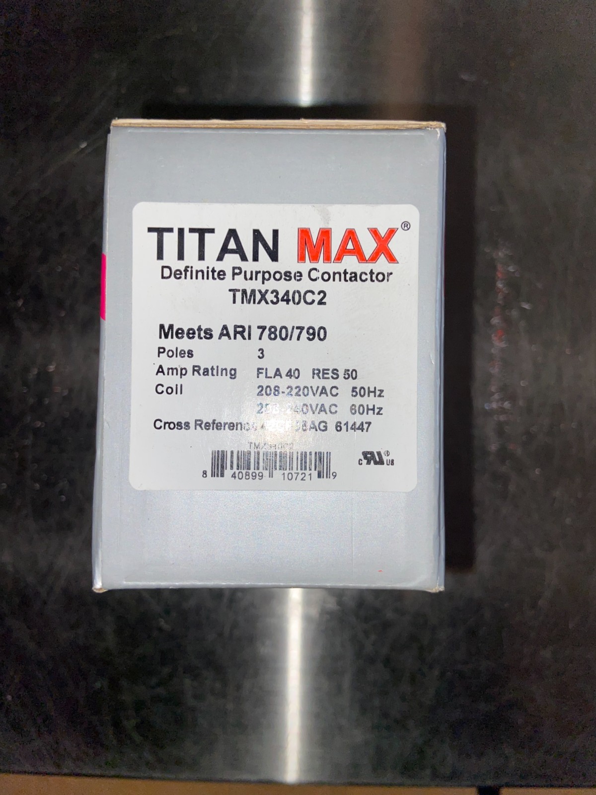 TMX340C2 3 Pole DP Contactor, 208/240 Volt Coil, 40 Amp