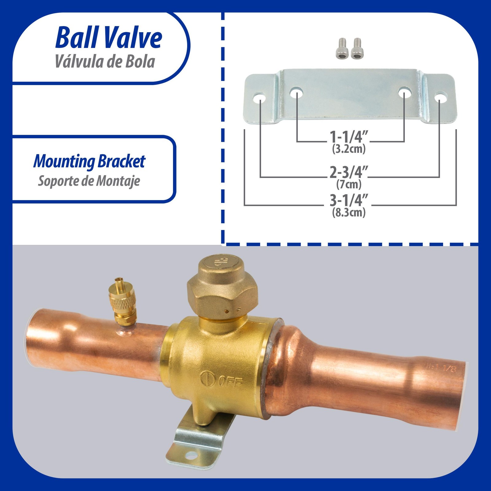 Appli Parts APBV-138 1-3/8 in Shut Off Ball Valve ODF Universal Replacement 610