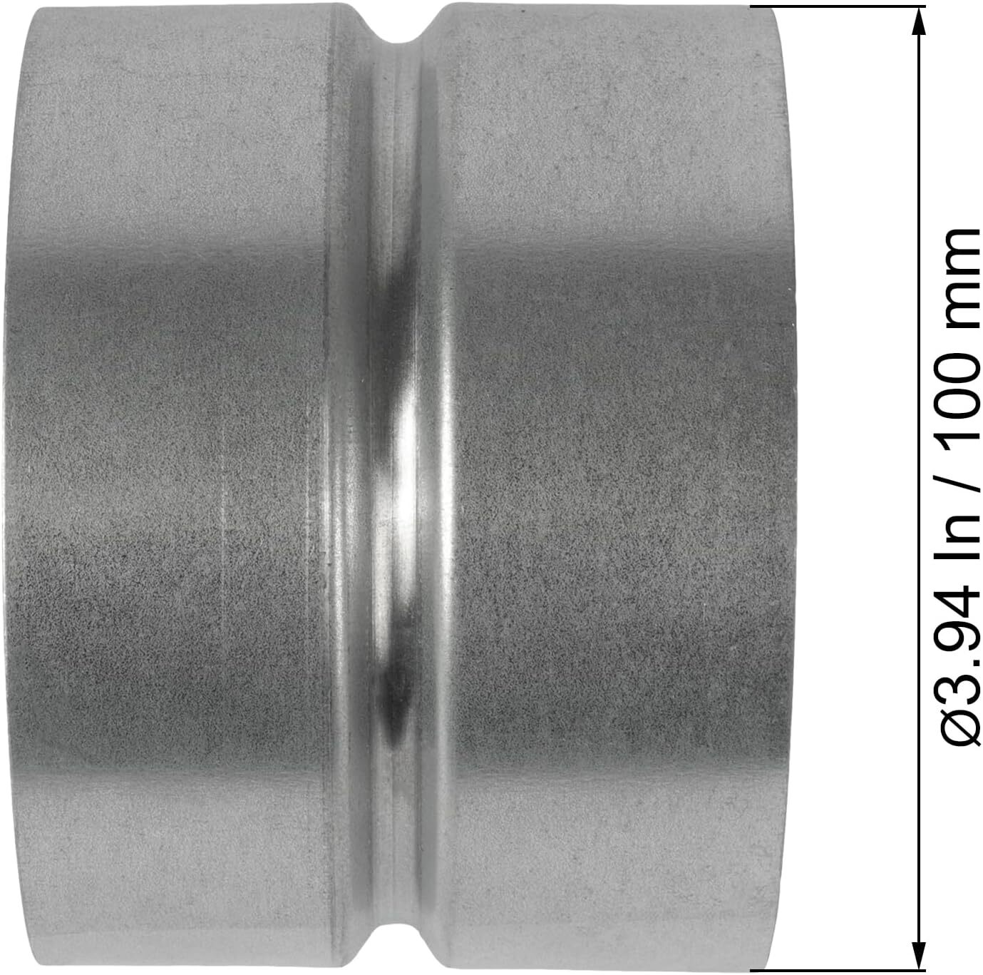 4” Inch Galvanized Steel Duct Connector – round Ventilation Duct Extension – Me