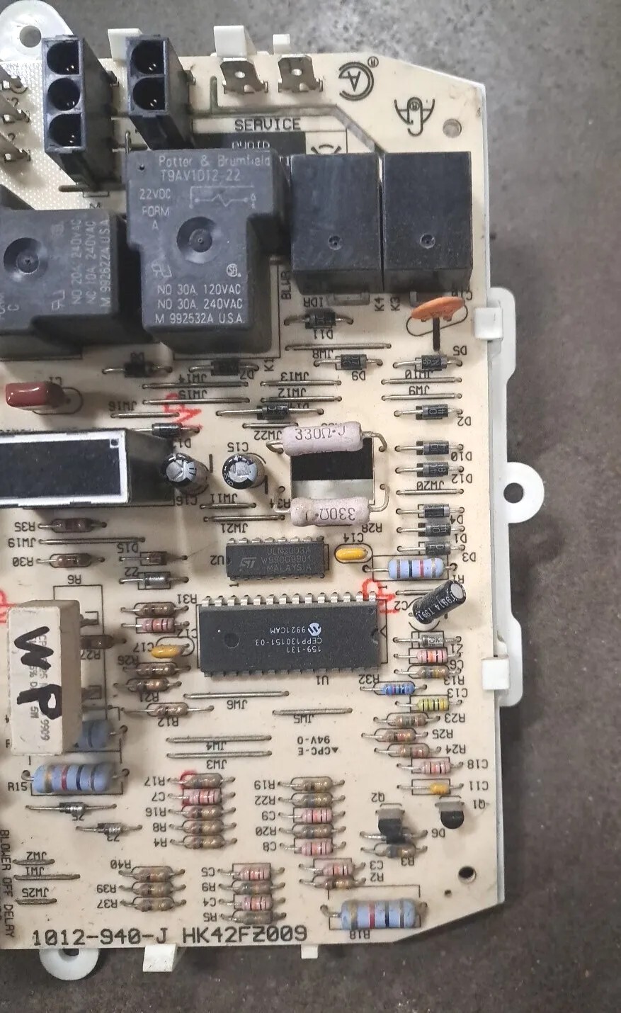 OEM Carrier Bryant Payne HK42FZ009 1012-940-J Furnace Control Circuit Board