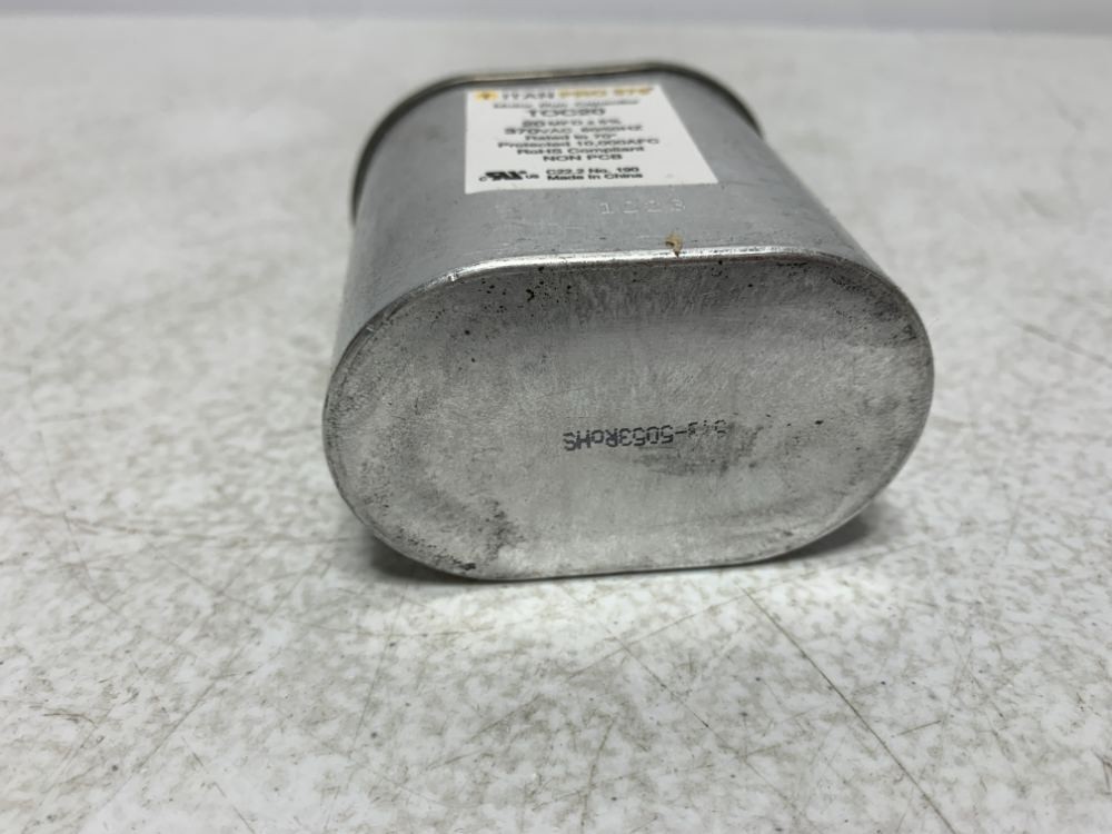 Titan Pro TOC20 Motor Run Capacitor 20MFD 370V Oval