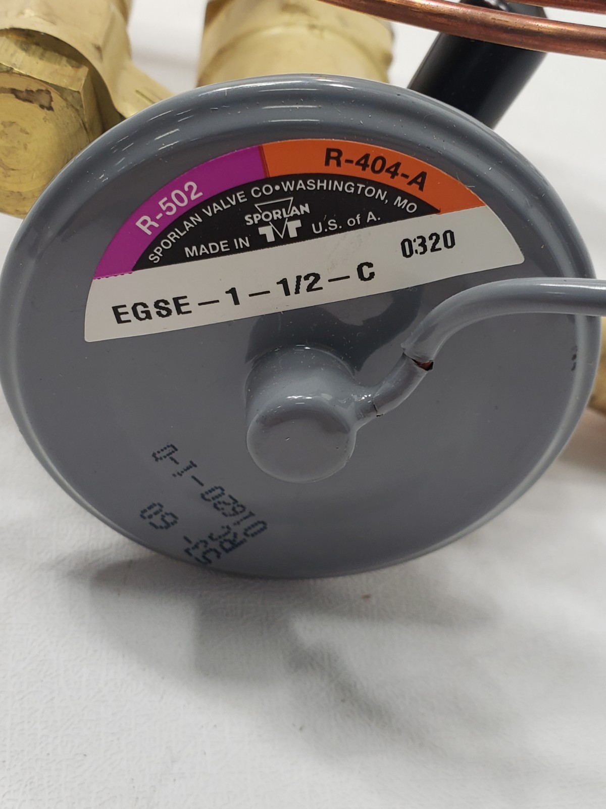 Sporlan EGSE-1-1/2-C Thermostatic Expansion Valve TXV R404A R502 New OB