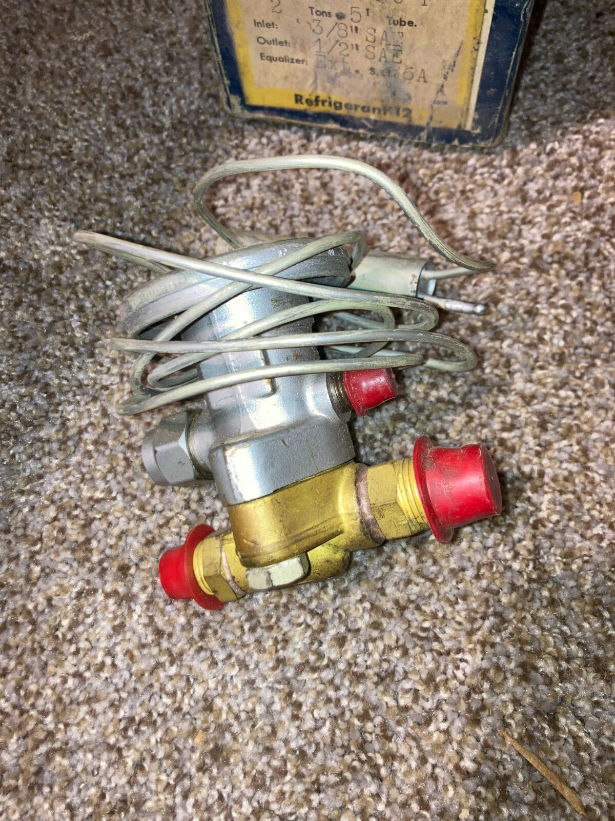 NEW ALCO CONTROLS TCL200FW55 6A 2 TONS 5′ 3/8 X 1/2 ANGLE TYPE THERMO VALVE