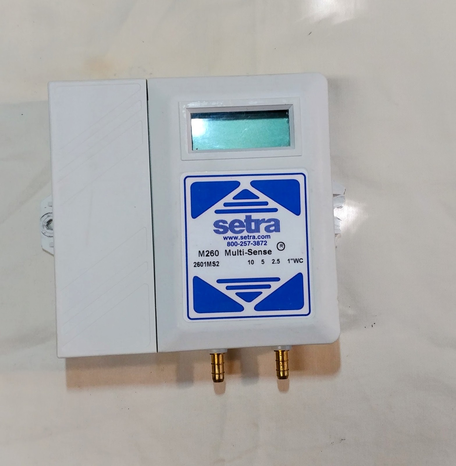 Pressure Sensor 2601MS2 SETRA Diff Air 0-10Vdc/mA 1-10 in/wc Transducer Used