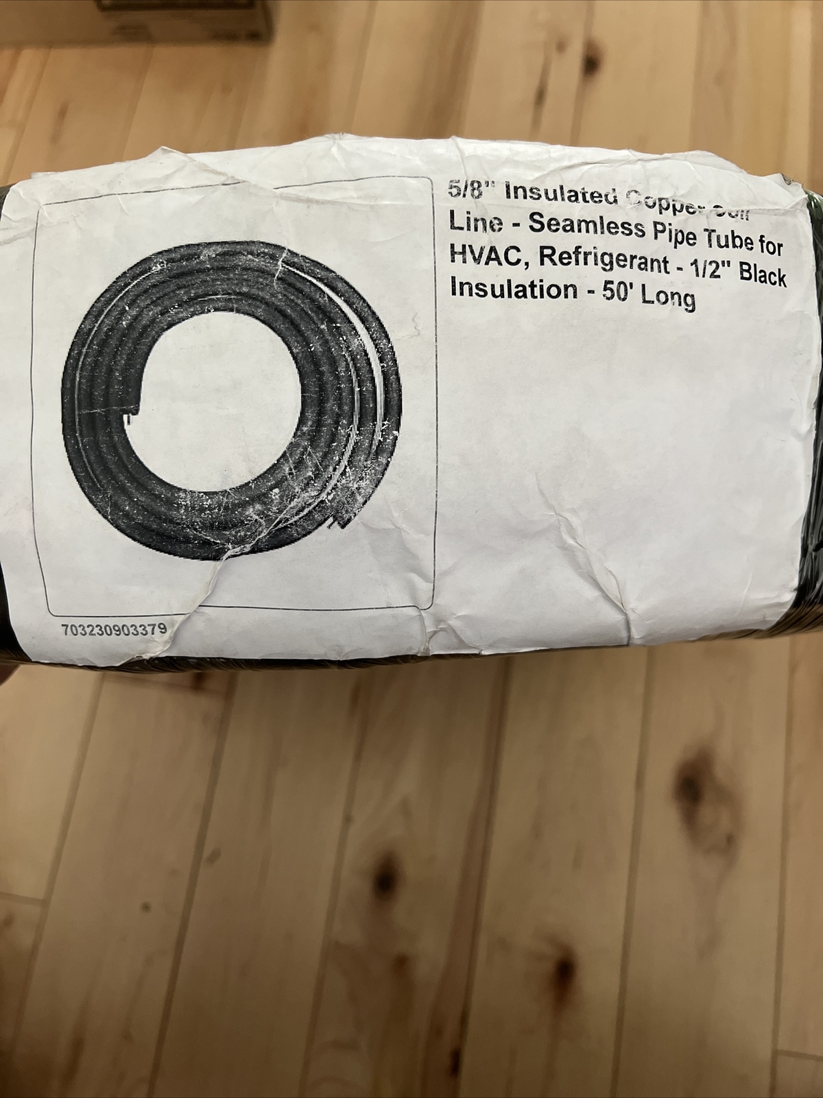 5/8” Insulated Copper Coil Line Seamless Pipe Tube For HVAC Refrigerant 1/2” 50’