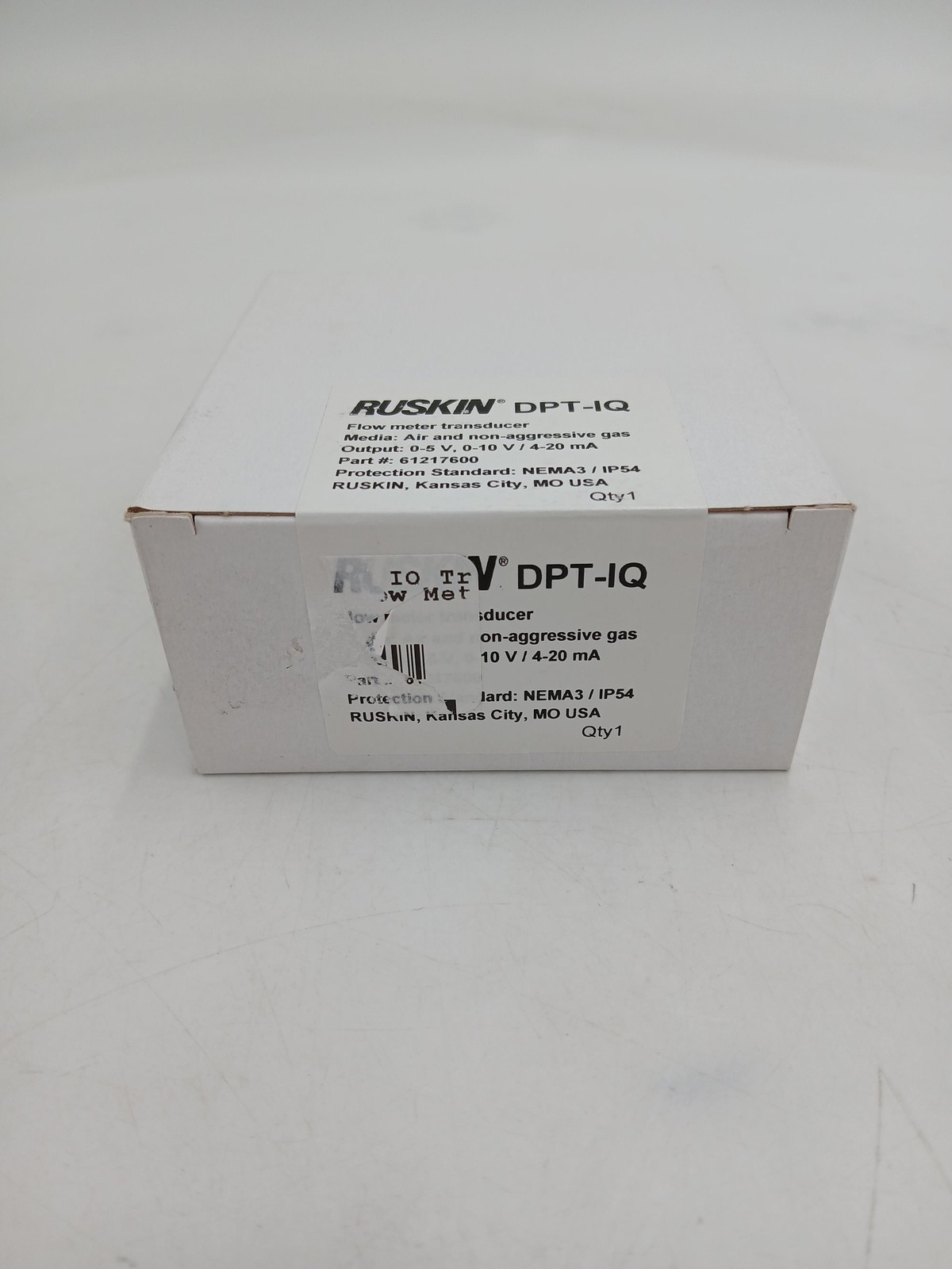 Ruskin DPT-IQ 61217600 Flow Meter Transducer Pressure Sensor NEMA3 IP54 New