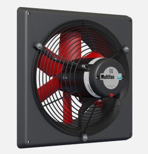 New in Box MULTIFAN V2E30K6M71100 Exhaust Fan, 12″, Single-Phase 240VAC