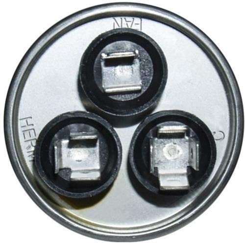 Round Dual Run Capacitor 45+5 uf MFD 370V AC Polypropylene Motor Run