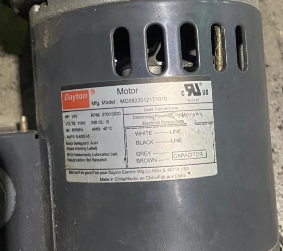 DAYTON MG0822012171010 Blower