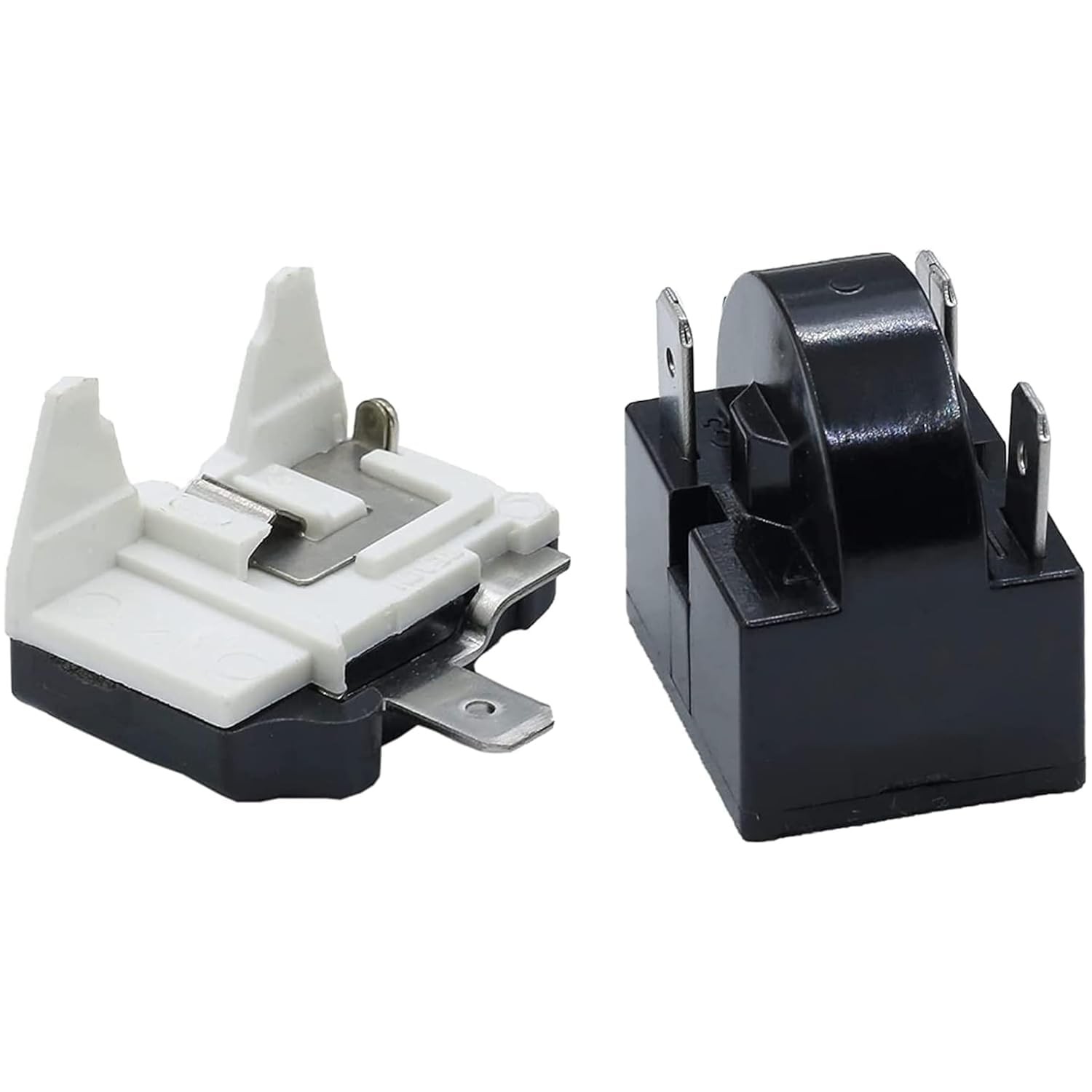 (2 Pieces in) Refrigerator Compressor Relay and Overload Kit Refrigerator…
