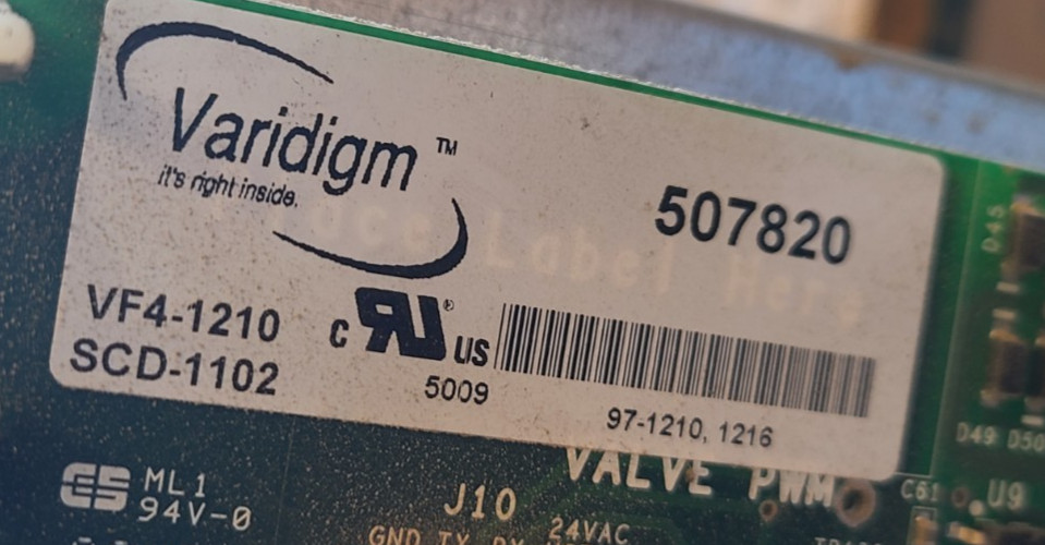 York Luxaire VARIDIGM 507820 Control Circuit Board SCD-1102 VF4-1210, #B04