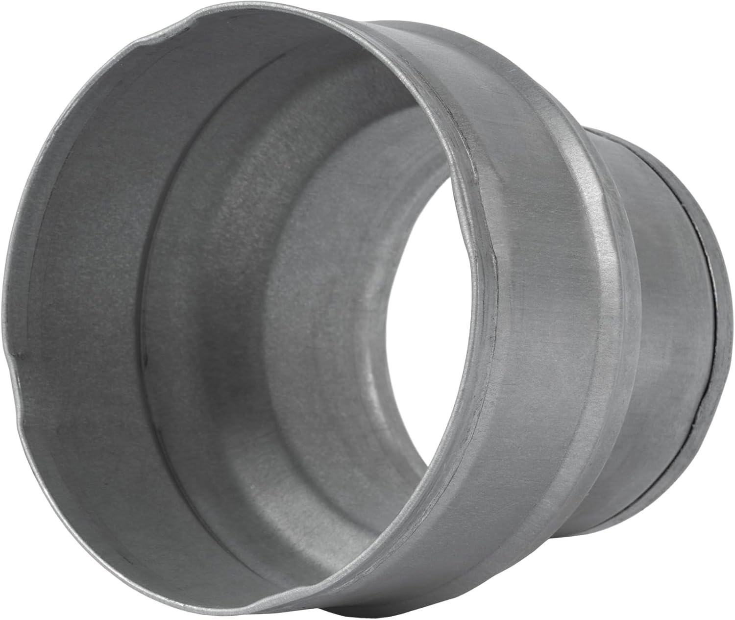 4 to 3 Inch Steel Round Duct Reducer for Ventilation Systems