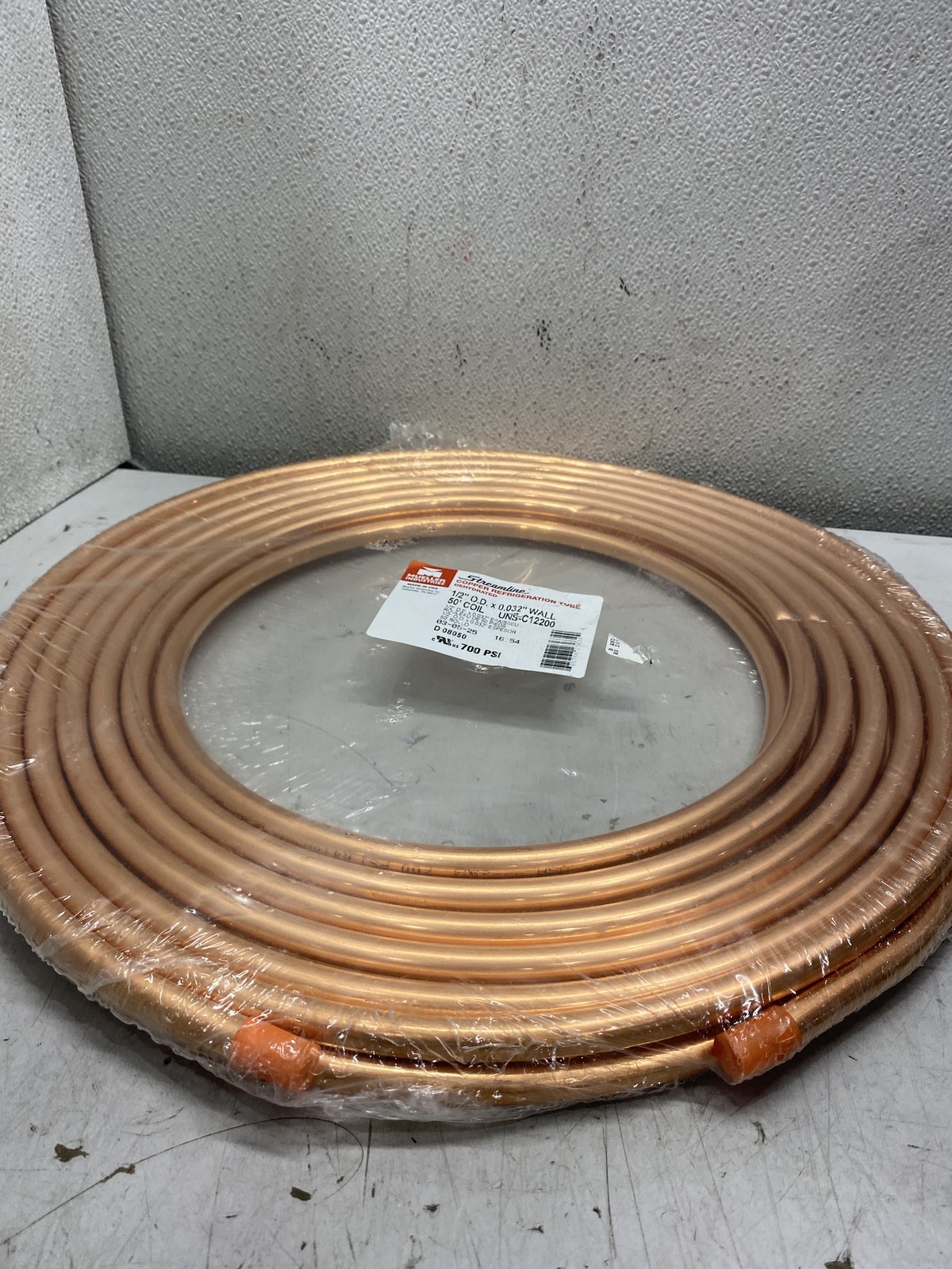 Mueller Streamline 1/2″ x 50 Ft Copper Refrigeration Tubing D08050