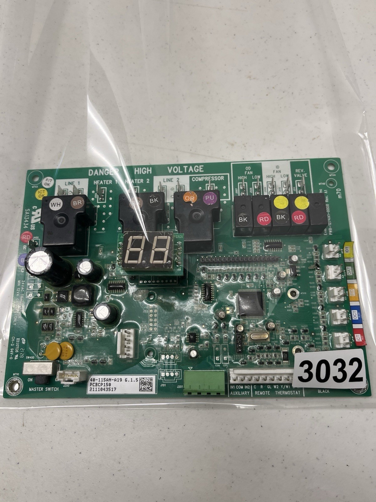 PWB-1274A1-0000 AMANA 40-115AN-A19 GOODMAN PTAC PCBCP150 Control Circuit Board