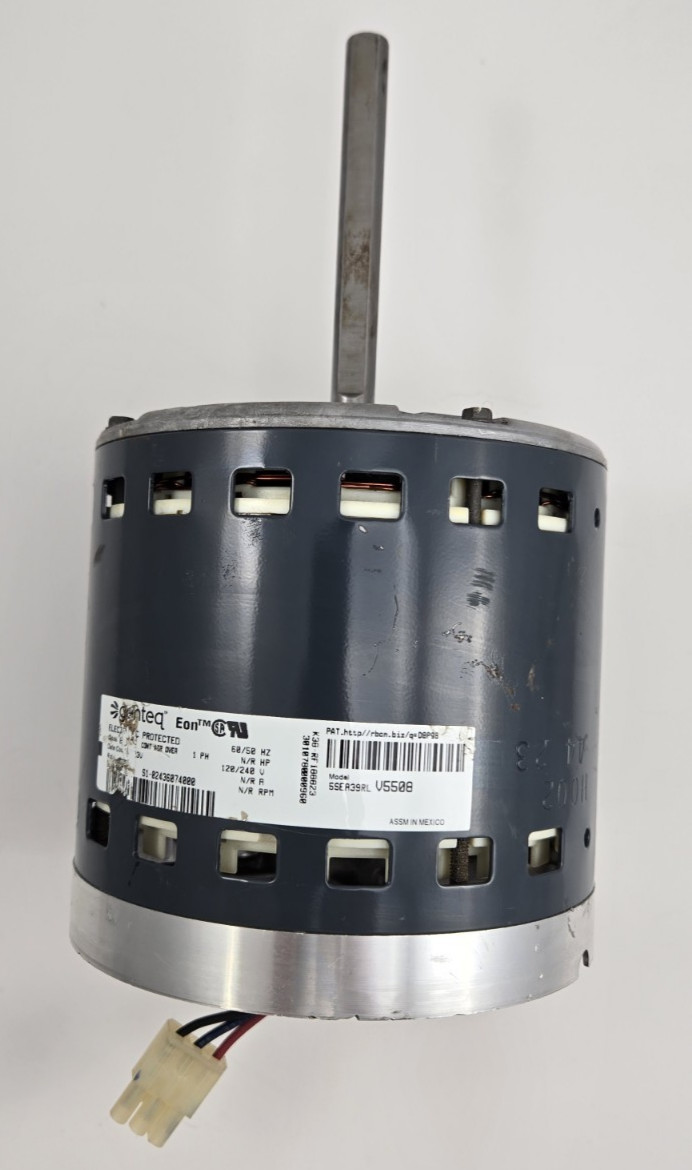 genteq Eon 1 HP S1-02436074000 5SEA39RLV5508 Blower Motor ONLY CCWLE 120/240