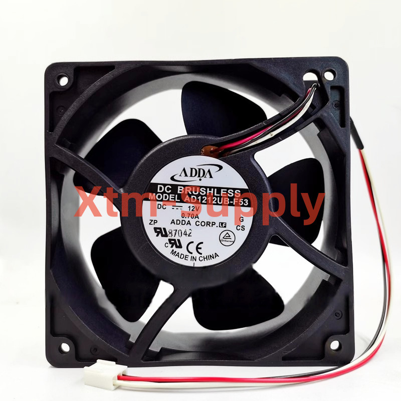 1pc brand new ADDA AD1212UB-F53 DC 12V 0.70A 2pin 120x120x38mm 12cm cooling fan