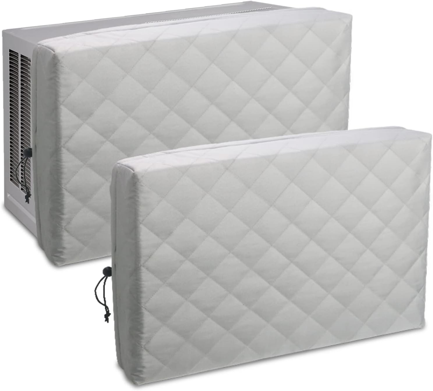 HOXHA 2 Pack Indoor Air Conditioner Cover for Window 21 x 15 x 3.5 inches