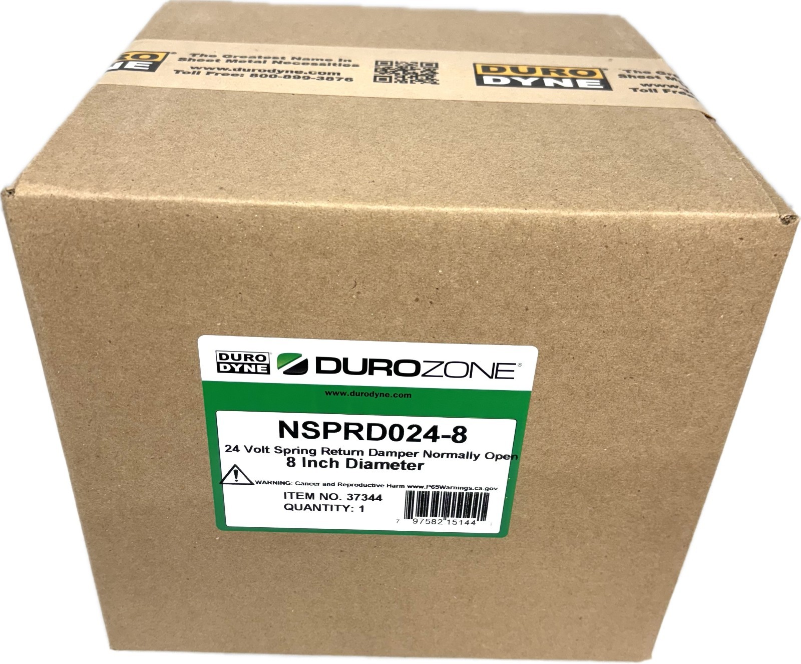 8″ Durozone HVAC Motorized Electric Zone Control 24ac Power Damper Dampner NSPRD