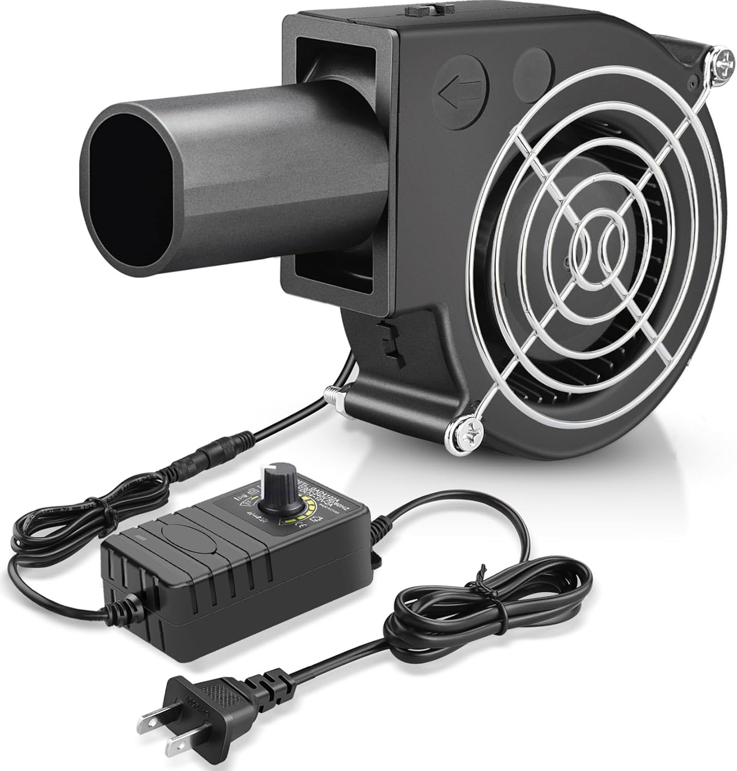 BBQ Fan Air Blower 97Mm, Variable Speed Centrifugal Fans with 110V/120V AC Plug,