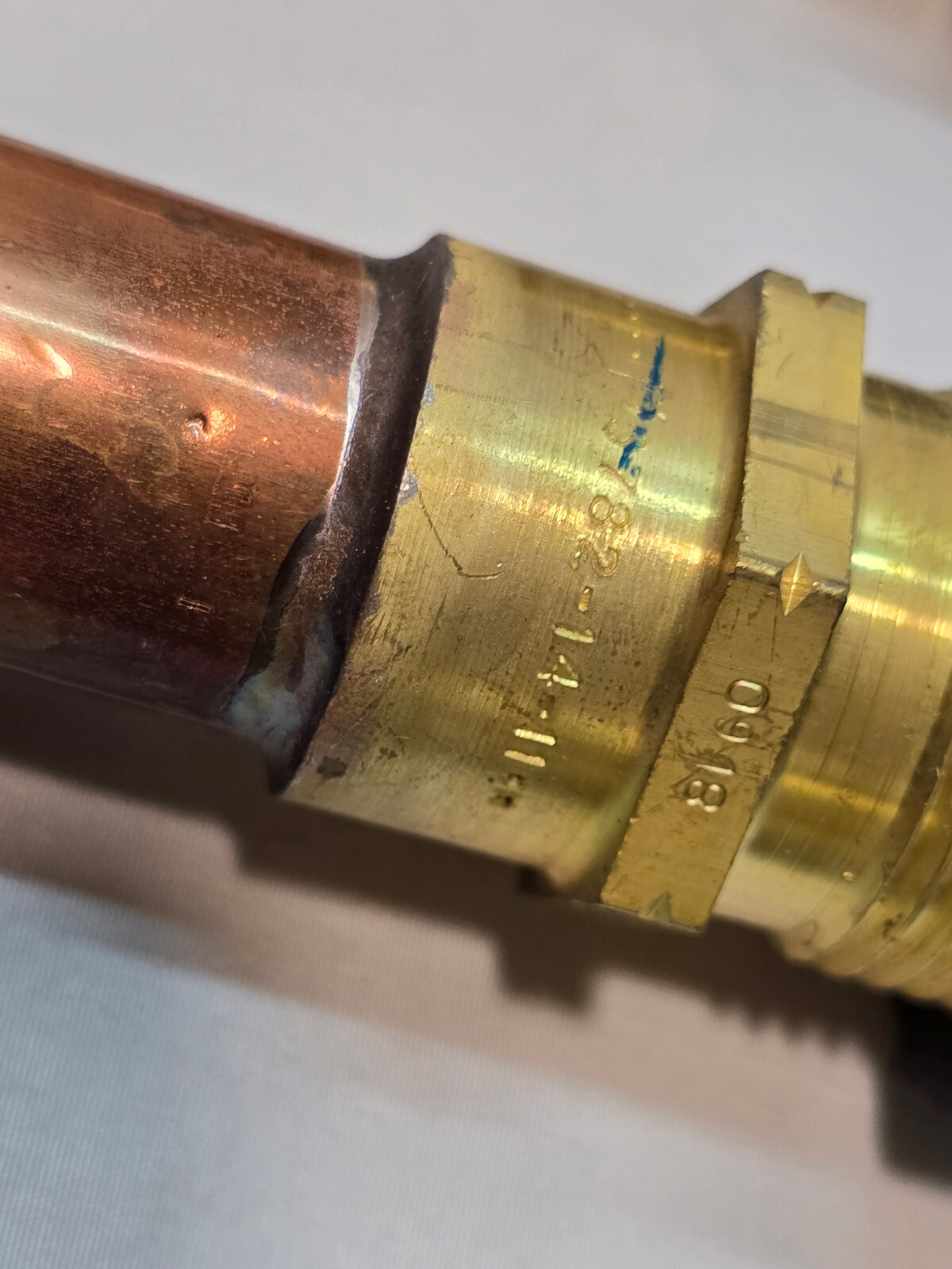 Lot 13x Parker Legris Quick Connect Stub Tubes Brass Copper HVAC Service Tools