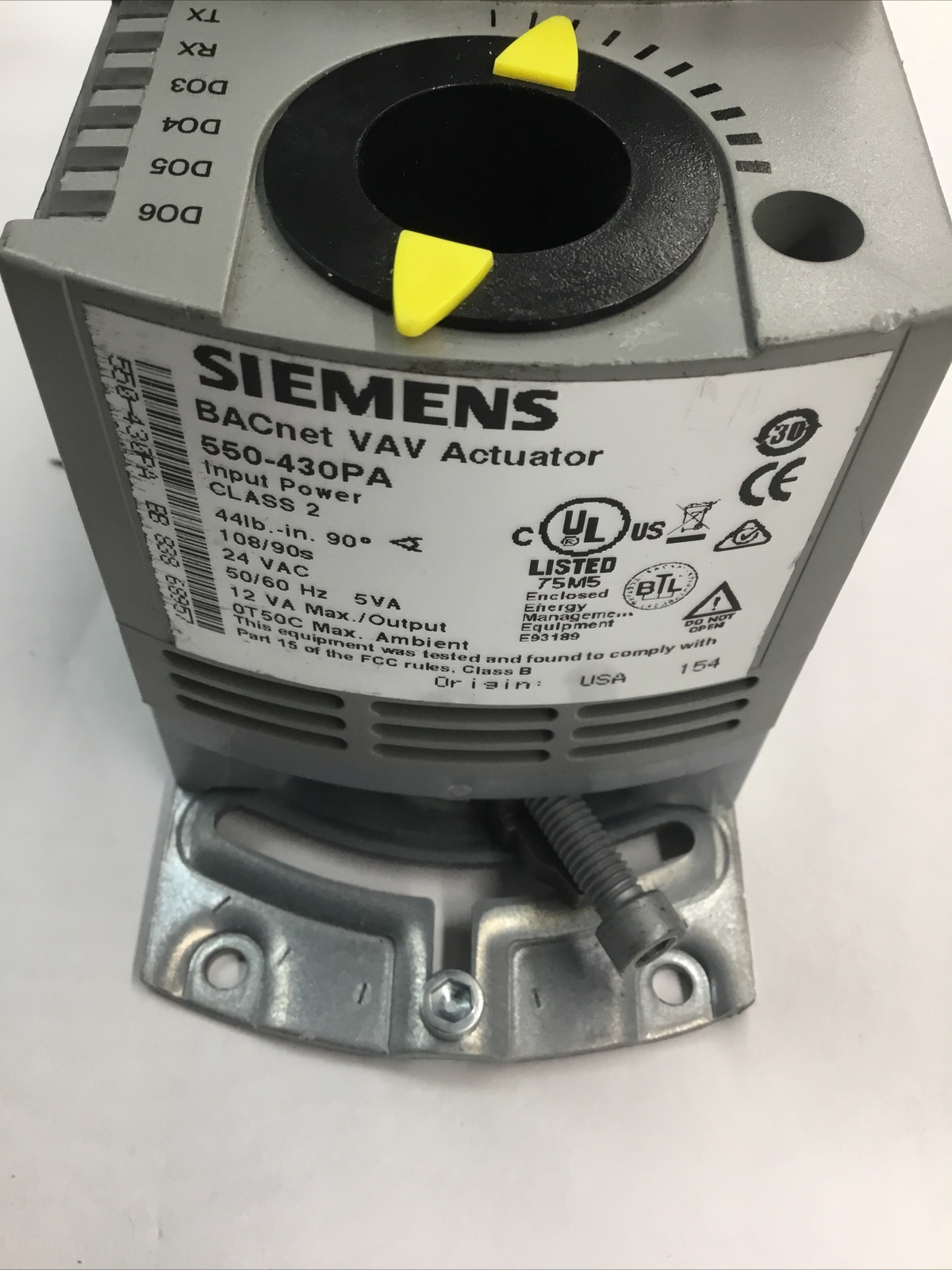 Siemens 550-400 APOGEE ATEC VAV Actuating Equipment Controller 24v Valve Damper
