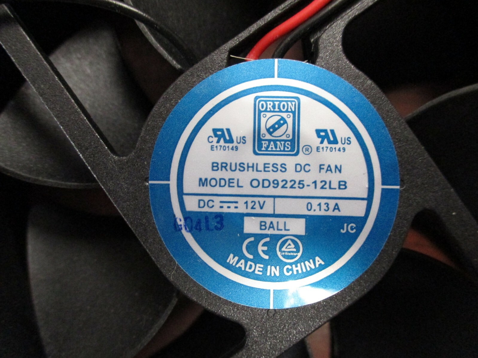 Knight Electronics Orion Cooling Fans OD9226-12LB (Lot of 6)