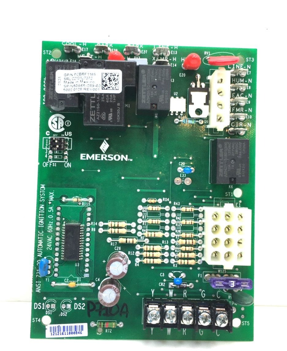 Goodman Amana Furnace Control Circuit Board PCBBF118S 50A65-289 used #P710A
